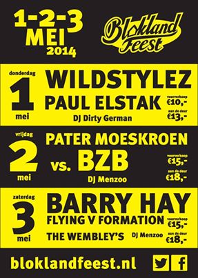 Barry Hay Flying V formation show promotion Blokland